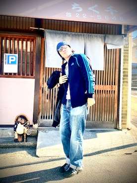 「アイテム（スタジャン）」を使った、Anthony.Tさん（メンズ・172cm）の冬コーディネート