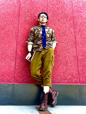 「KANGOL（カンゴール）のアイテム」を使った、Anthony.Tさん（メンズ・172cm）の春コーディネート