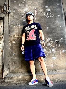 「アイテム（CD）」を使った、Anthony.Tさん（メンズ・172cm）の夏コーディネート