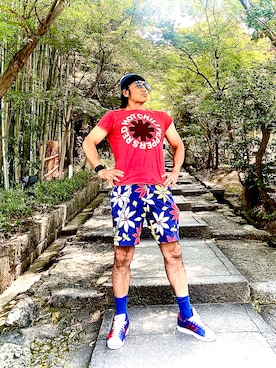 「アイテム（ブレスレット）」を使った、Anthony.Tさん（メンズ・172cm）の夏コーディネート