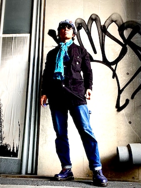 「アイテム（おもちゃ）」を使った、Anthony.Tさん（メンズ・172cm）の秋コーディネート