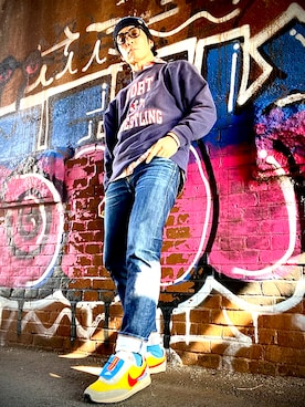 「アイテム（キャスケット）」を使った、Anthony.Tさん（メンズ・172cm）の秋コーディネート