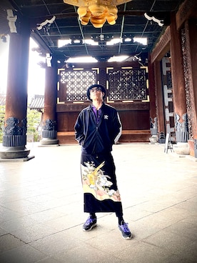 「CA4LA（カシラ）のアイテム」を使った、Anthony.Tさん（メンズ・172cm）の春コーディネート