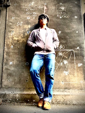 「アイテム（キャスケット）」を使った、Anthony.Tさん（メンズ・172cm）の秋コーディネート