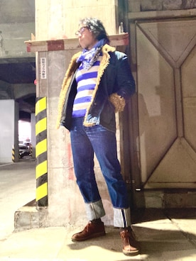 「SHIPS JET BLUE（シップスジェットブルー）のアイテム（トップス）」を使った、Anthony.Tさん（メンズ・172cm）の冬コーディネート