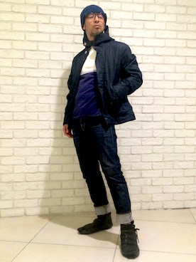 「G-STAR RAW（ジースターロゥ）のアイテム（ジャケット/アウター）」を使った、Anthony.Tさん（メンズ・172cm）の春コーディネート