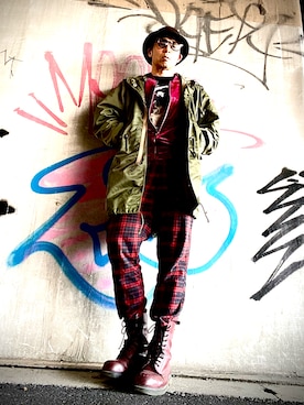 「アイテム（ブーツ）」を使った、Anthony.Tさん（メンズ・172cm）の春コーディネート