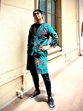 「アイテム（帽子）」を使った、Anthony.Tさん（メンズ・172cm）の春コーディネート