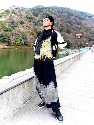 「Quinoa（キノア）のアイテム（シャツ/ブラウス）」を使った、Anthony.Tさん（メンズ・172cm）の春コーディネート