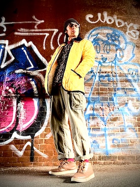 「DAISO（DAISO）のアイテム」を使った、Anthony.Tさん（メンズ・172cm）の冬コーディネート