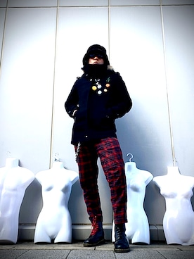 「KANGOL（カンゴール）のアイテム」を使った、Anthony.Tさん（メンズ・172cm）の冬コーディネート