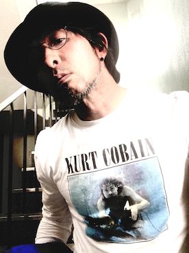 「NIRVANA」｜「アイテム（帽子）」を使った、Anthony.Tさん（メンズ・172cm）の夏コーディネート