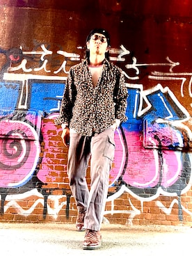 「KANGOL（カンゴール）のアイテム（ハンチング/ベレー帽）」を使った、Anthony.Tさん（メンズ・172cm）の秋コーディネート