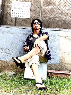 「夏コーデ」｜「アイテム（フィギュア）」を使った、Anthony.Tさん（メンズ・172cm）の夏コーディネート