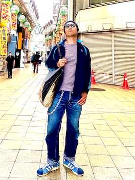 「Levi's（リーバイス）のアイテム」を使った、Anthony.Tさん（メンズ・172cm）の夏コーディネート