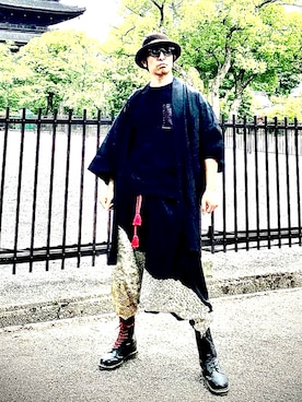 「アイテム（帽子）」を使った、Anthony.Tさん（メンズ・172cm）の春コーディネート