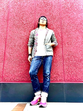 「アイテム（ニットキャップ/ビーニー）」を使った、Anthony.Tさん（メンズ・172cm）の秋コーディネート