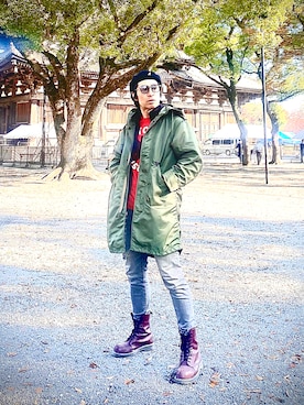 「アイテム（スカート）」を使った、Anthony.Tさん（メンズ・172cm）の秋コーディネート