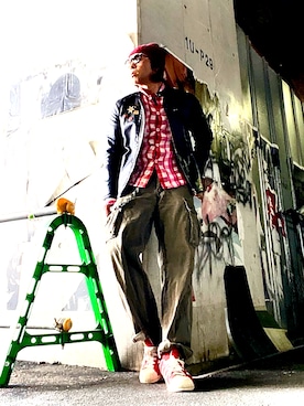 「DAISO（DAISO）のアイテム」を使った、Anthony.Tさん（メンズ・172cm）の春コーディネート