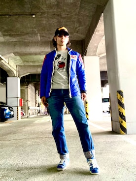 「重ね着ベストシーズン」｜「アイテム（ナイロンジャケット）」を使った、Anthony.Tさん（メンズ・172cm）の秋コーディネート