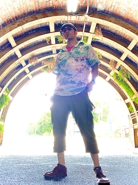 「clarks」｜「アイテム（その他）」を使った、Anthony.Tさん（メンズ・172cm）の夏コーディネート