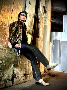 「アイテム（ウォレットチェーン）」を使った、Anthony.Tさん（メンズ・172cm）の秋コーディネート