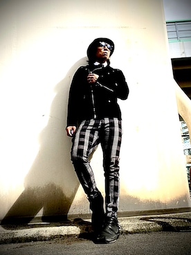 「アイテム（ハンチング/ベレー帽）」を使った、Anthony.Tさん（メンズ・172cm）の冬コーディネート