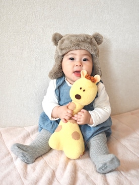 「babyGAP（babyGAP）のアイテム（帽子）」を使った、ichikaaaaaaさん（キッズ・70cm）の春コーディネート