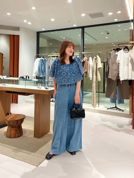 「夏コーデ」｜「アイテム（オールインワン・サロペット）」を使った、namikiさん（レディース・165cm）の夏コーディネート