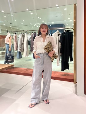 「Whim Gazette（ウィムガゼット）のアイテム（キャミソール）」を使った、namikiさん（レディース・165cm）の夏コーディネート