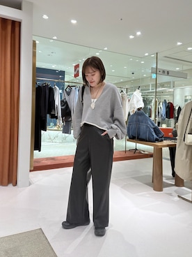 「アイテム（スウェット）」を使った、namikiさん（レディース・165cm）の冬コーディネート