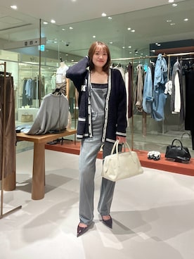 「Whim Gazette（ウィムガゼット）のコットンヘンプデニムオールインワン（つなぎ/オールインワン）」を使った、namikiさん（レディース・165cm）の秋コーディネート