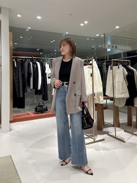 「Drawing Numbers（ドローイング ナンバーズ）のアイテム（トップス）」を使った、namikiさん（レディース・165cm）の春コーディネート