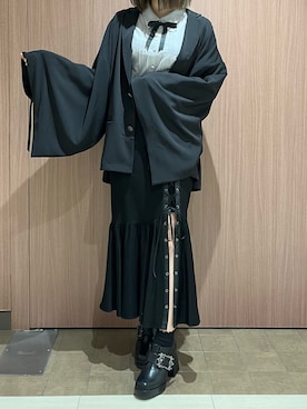 「AXES-X（アクシーズエックス）のアイテム」を使った、もあさん（レディース・162cm）の春コーディネート