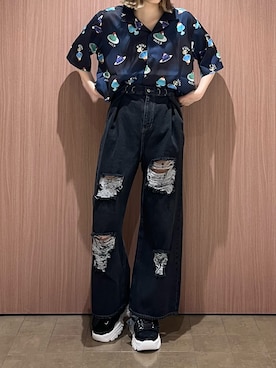 「axes femme（アクシーズファム）のアイテム（サンダル）」を使った、もあさん（レディース・162cm）の夏コーディネート