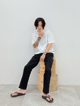 「HEREIAM（ヘレイアム）のアイテム」を使った、shinossyさん（メンズ・172cm）の夏コーディネート