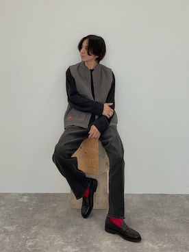 「アイテム（ベスト）」を使った、shinossyさん（メンズ・172cm・40代）の夏コーディネート