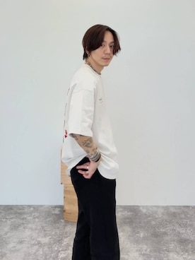 「BAYFLOW（ベイフロー）のアイテム（トップス）」を使った、shinoさん（メンズ・172cm）の春コーディネート