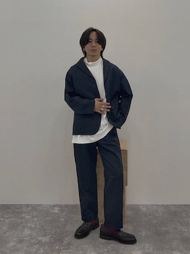 「アイテム（テーラードジャケット）」を使った、shinossyさん（メンズ・172cm・40代）の秋コーディネート