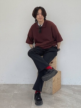 「HEREIAM（ヘレイアム）のアイテム」を使った、shinossyさん（メンズ・171cm）の春コーディネート