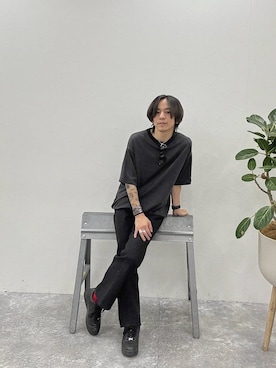 「BAYFLOW（ベイフロー）のアイテム（パンツ）」を使った、shinoさん（メンズ・171cm）の春コーディネート