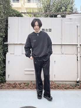 「人気アイテムをチェック！」｜「アイテム（スウェット）」を使った、shinossyさん（メンズ・171cm）の冬コーディネート