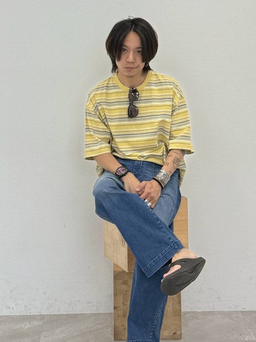 セール】【AMERICAN RAG CIE】マルチカラーボーダーTシャツ