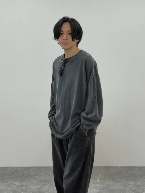 [レイヤードに最適] ワッフルラウンドタンクトップ