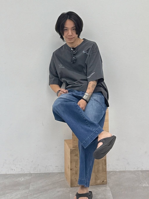[遊び心がかわいい]落書き半袖Tシャツ