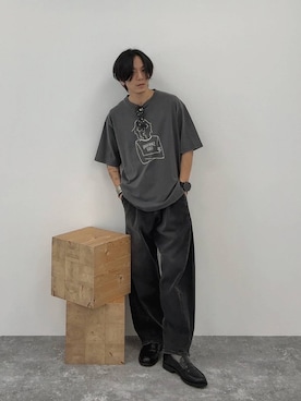 「アイテム（ローファー）」を使った、shinossyさん（メンズ・172cm・40代）の夏コーディネート