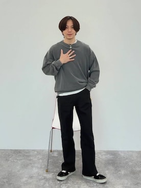 「BAYFLOW（ベイフロー）のアイテム」を使った、shinoさん（メンズ・172cm）の春コーディネート