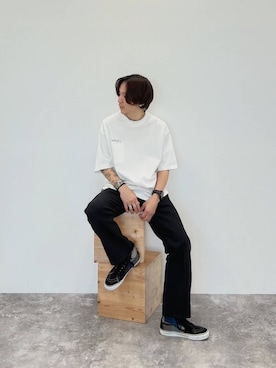 「BAYFLOW（ベイフロー）のアイテム（トップス）」を使った、shinoさん（メンズ・172cm）の春コーディネート