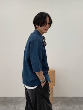 「アイテム（ローファー）」を使った、shinossyさん（メンズ・172cm・40代）の夏コーディネート