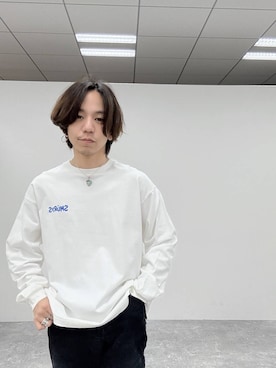 「白Tシャツ」｜shinossyさん（メンズ・171cm）の冬コーディネート